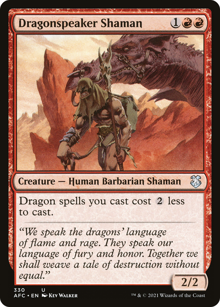 Image of Dragonspeaker Shaman [Dungeons & Dragons: Adventures in the Forgotten Realms Commander]
