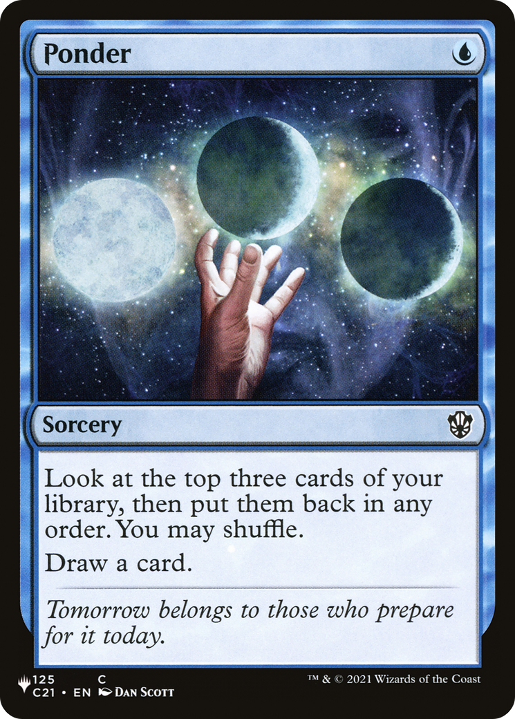 Image of Ponder [Secret Lair: Heads I Win, Tails You Lose]