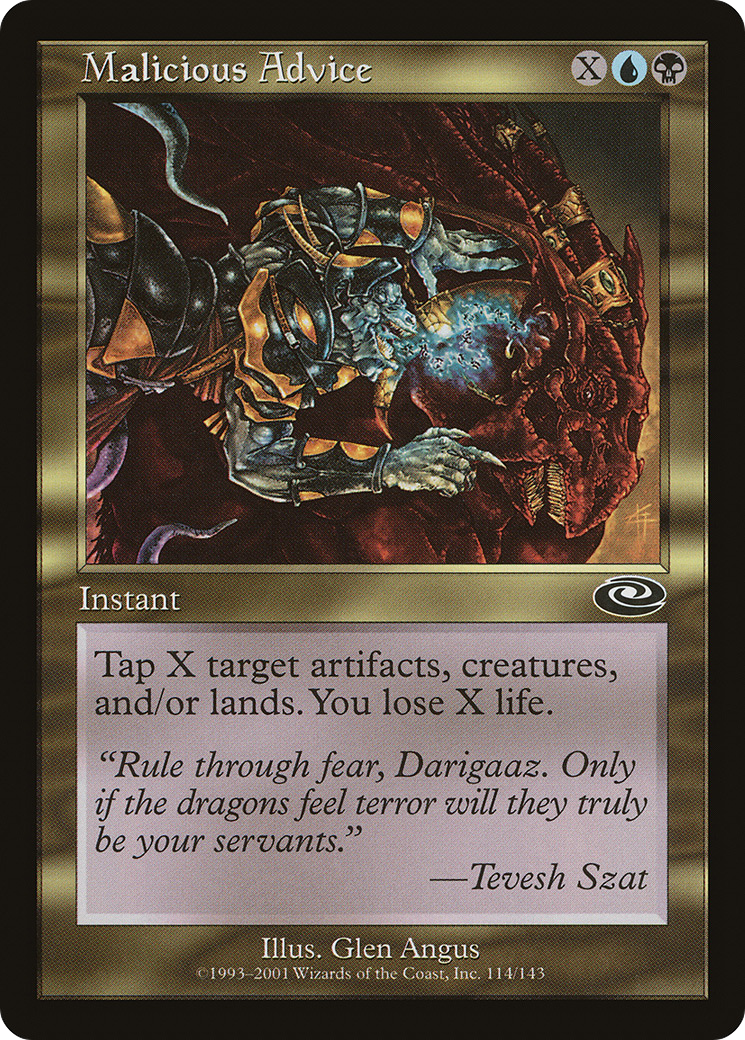 Image of Malicious Advice [Planeshift]