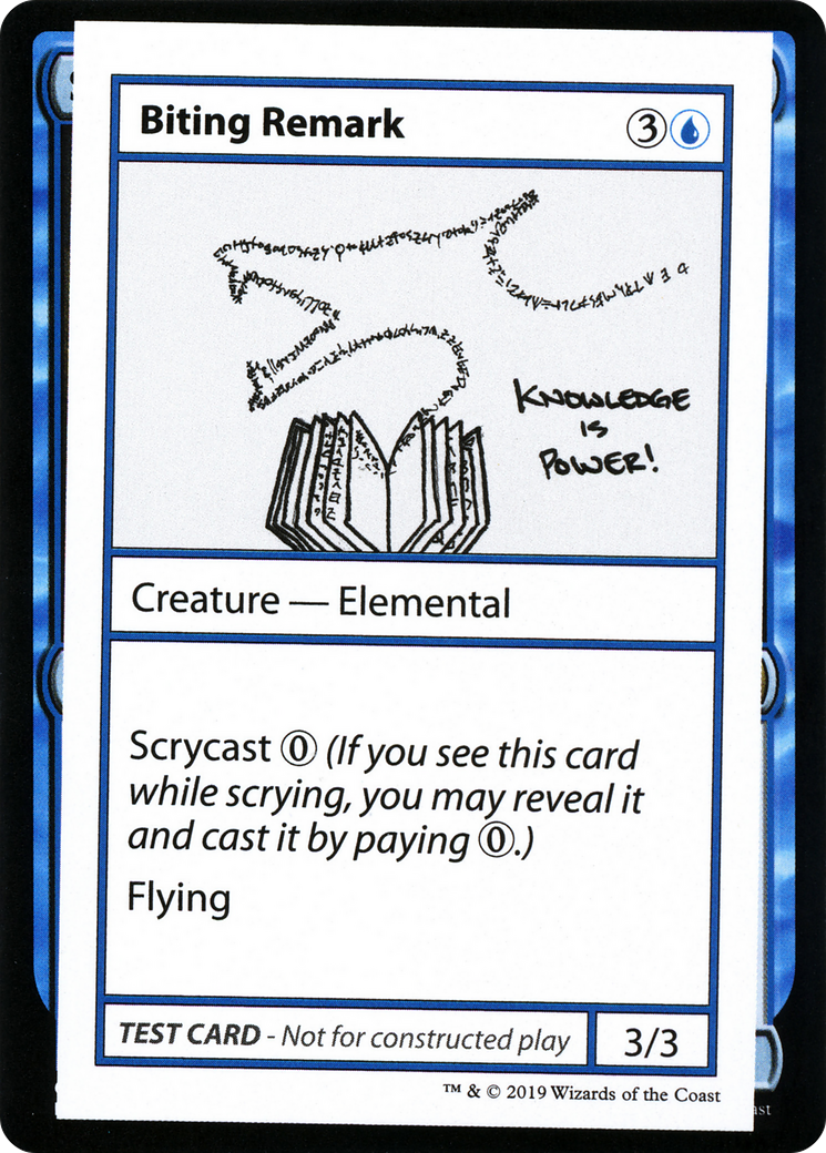 Image of Biting Remark (2021 Edition) [Mystery Booster Playtest Cards]