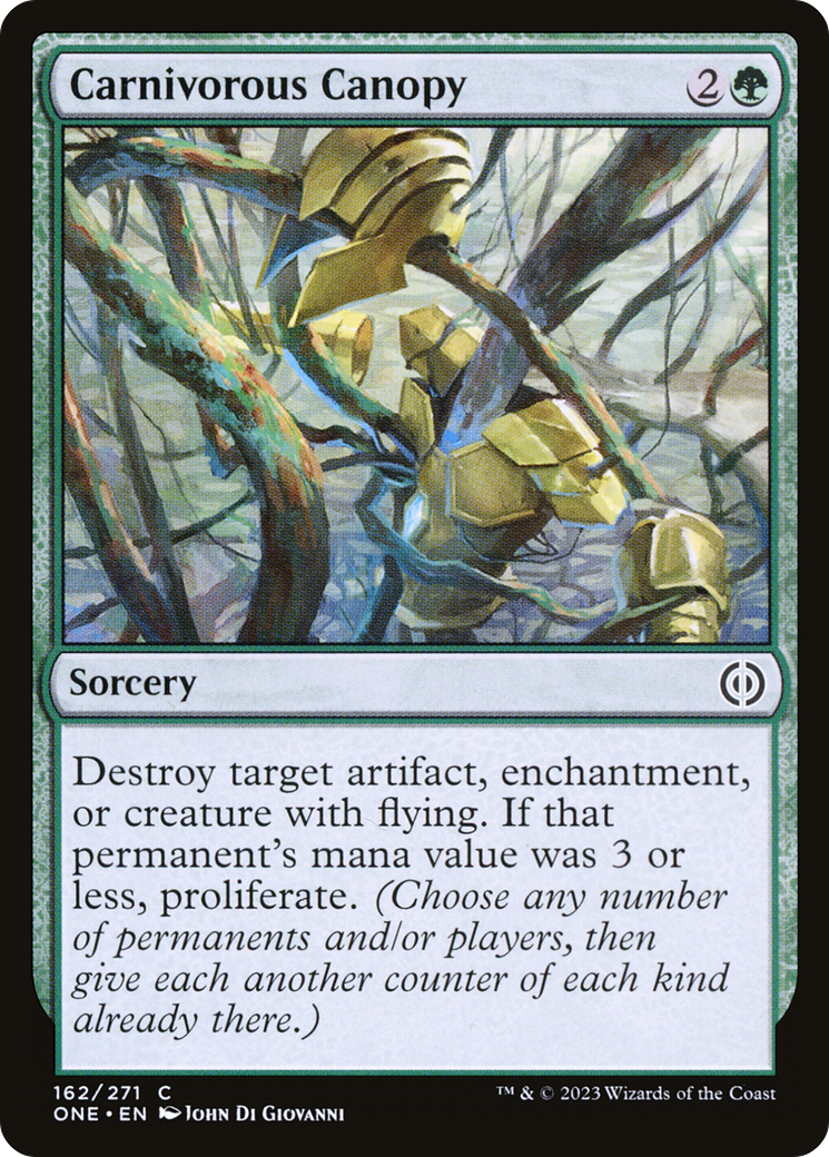 Image of Carnivorous Canopy [Phyrexia: All Will Be One]