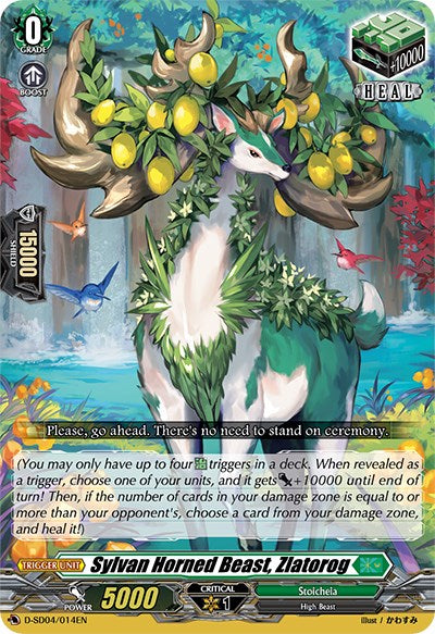 Image of Sylvan Horned Beast, Zlatorog (D-SD04/014EN) [Megumi Okura: Sylvan King]