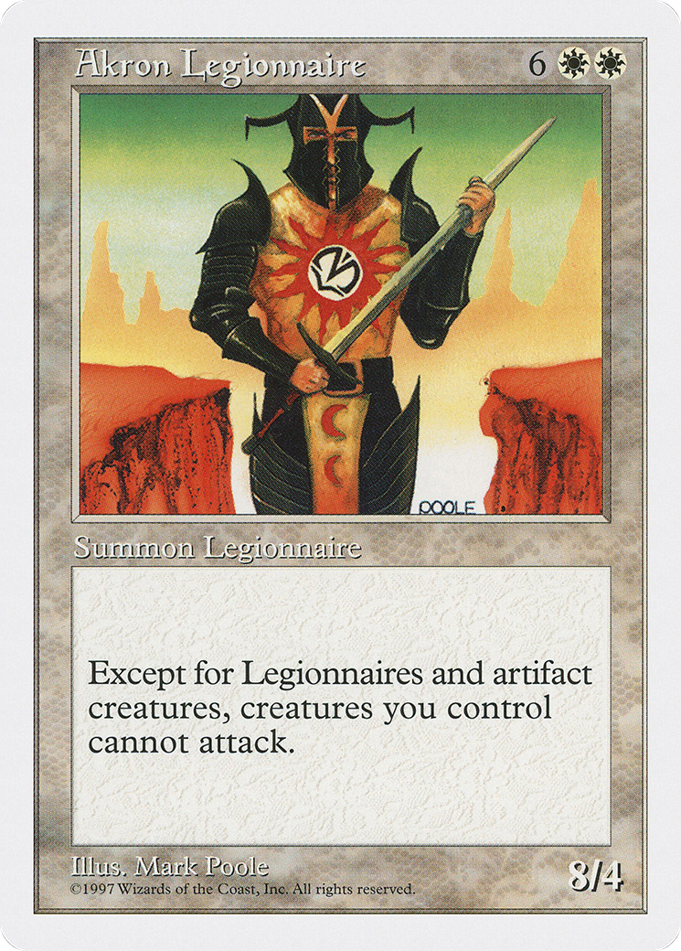 Image of Akron Legionnaire [Fifth Edition]