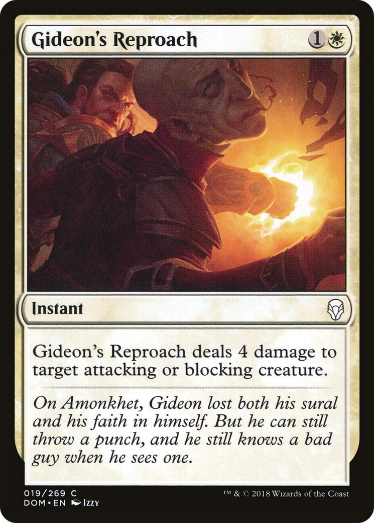 Image of Gideon's Reproach [Dominaria]