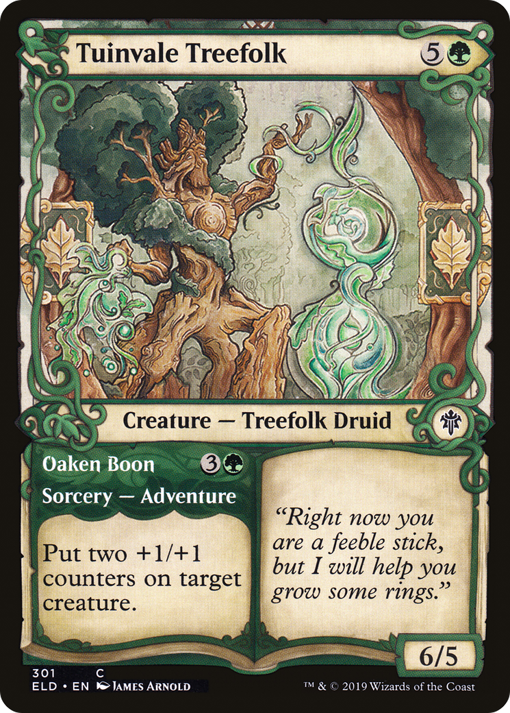Image of Tuinvale Treefolk // Oaken Boon (Showcase) [Throne of Eldraine]
