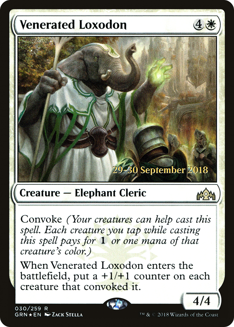 Image of Venerated Loxodon [Guilds of Ravnica Prerelease Promos]