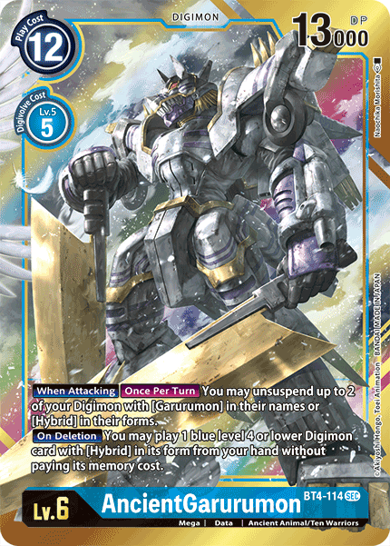 Image of AncientGarurumon [BT4-114] (Alternate Art) [Great Legend]