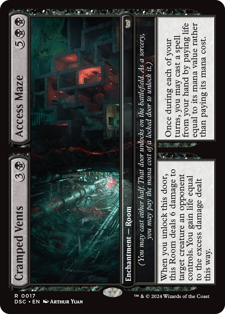 Image of Cramped Vents // Access Maze [Duskmourn: House of Horror Commander]