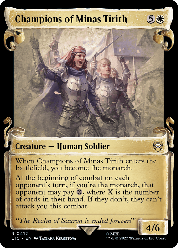 Image of Champions of Minas Tirith [The Lord of the Rings: Tales of Middle-Earth Commander Showcase Scrolls]