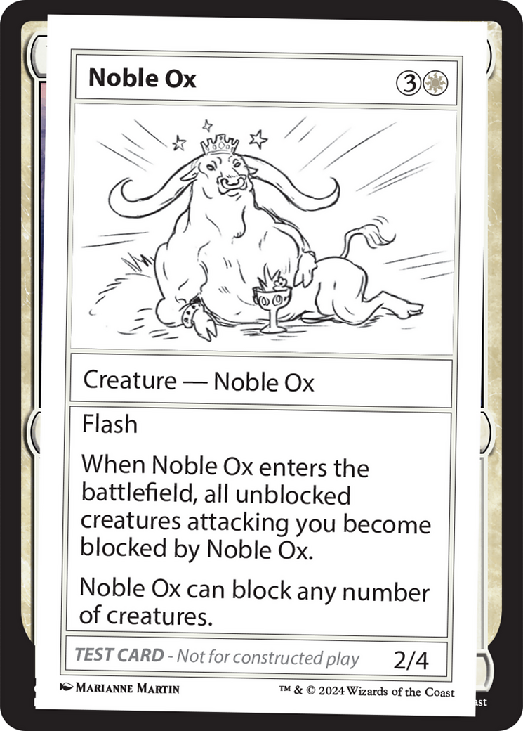 Image of Noble Ox [Mystery Booster 2 Playtest Cards]