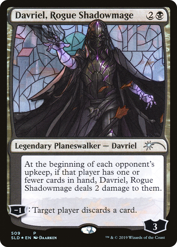 Image of Davriel, Rogue Shadowmage (Stained Glass) [Secret Lair Drop Promos]