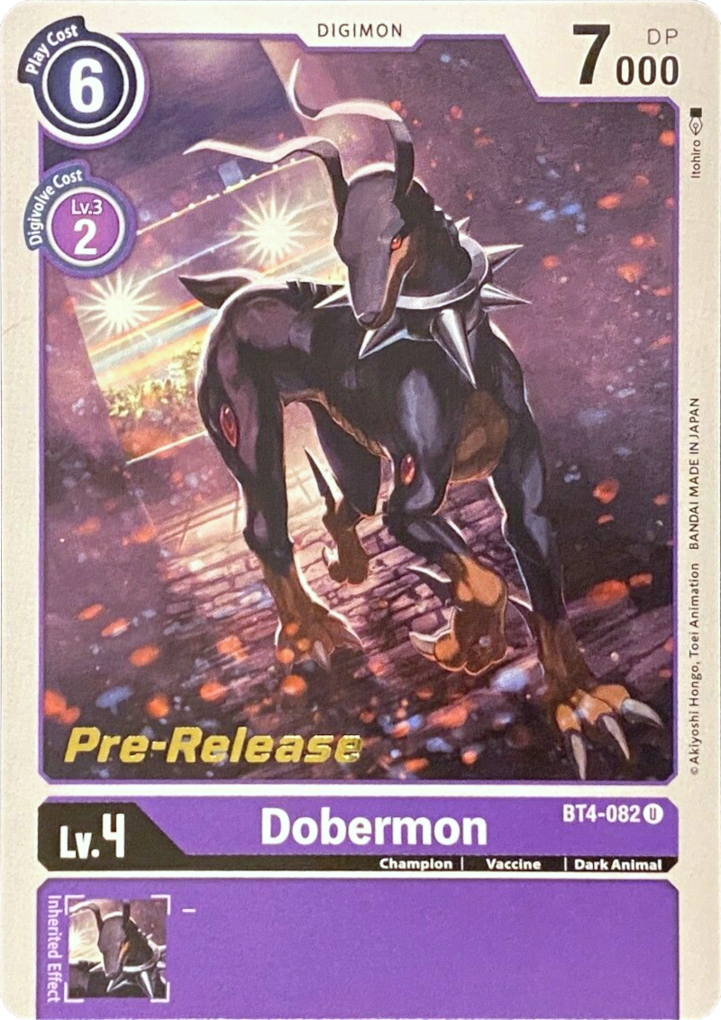 Image of Dobermon [BT4-082] [Great Legend Pre-Release Promos]