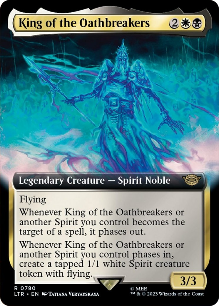 Image of King of the Oathbreakers (Extended Art) (Surge Foil) [The Lord of the Rings: Tales of Middle-Earth]