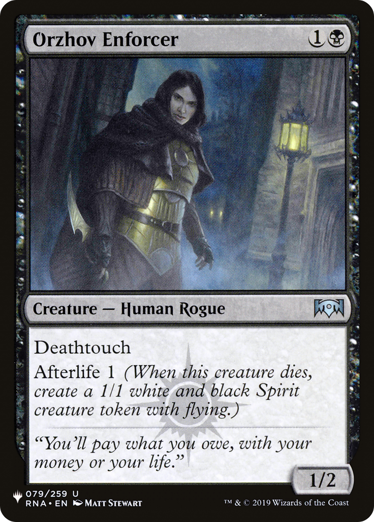 Image of Orzhov Enforcer [The List]