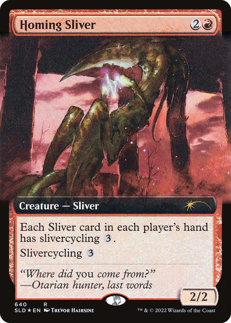 Image of Homing Sliver (Extended Art) [Secret Lair Drop Promos]