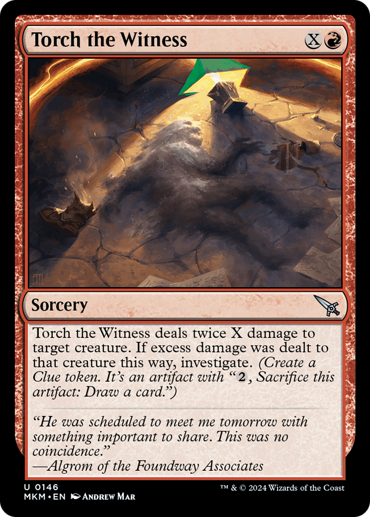 Image of Torch the Witness (Green) [Murders at Karlov Manor]
