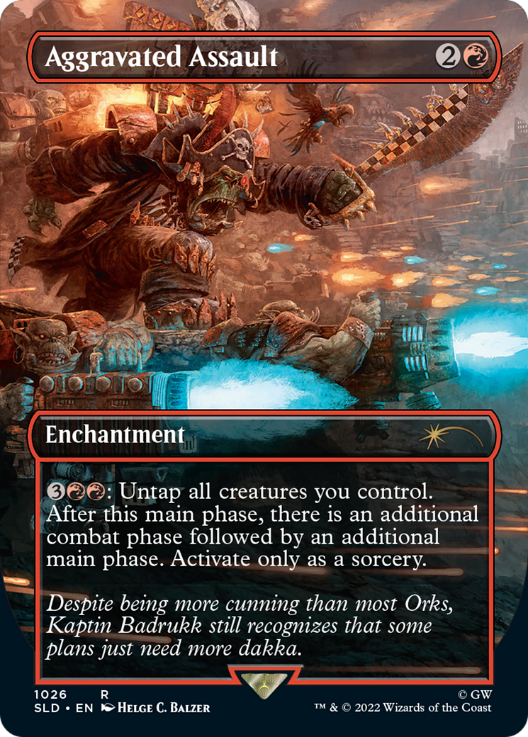 Image of Aggravated Assault (Borderless) [Secret Lair Drop Series]