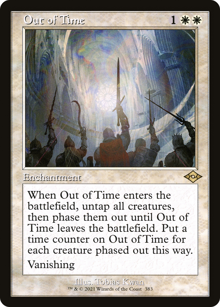 Image of Out of Time (Retro Frame) (MH2-383) - Modern Horizons 2 Etched Foil