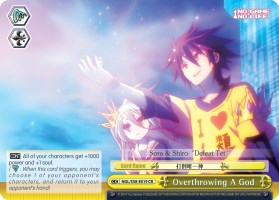 Image of Overthrowing A God (NGL/S58-E019 CR) [No Game No Life]