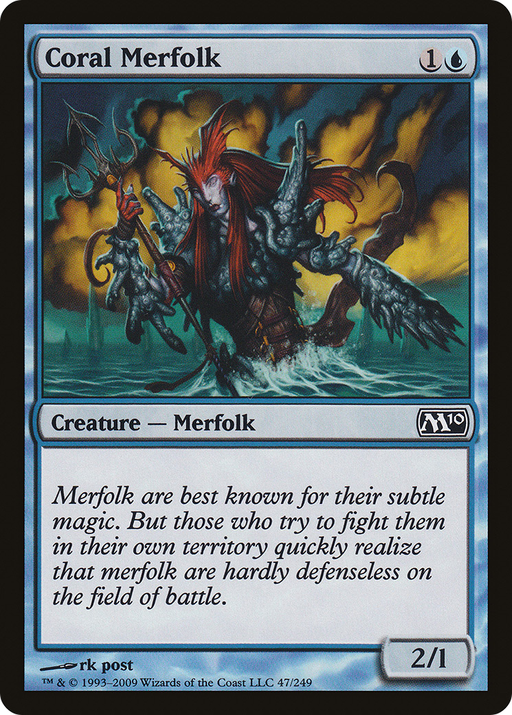 Image of Coral Merfolk [Magic 2010]