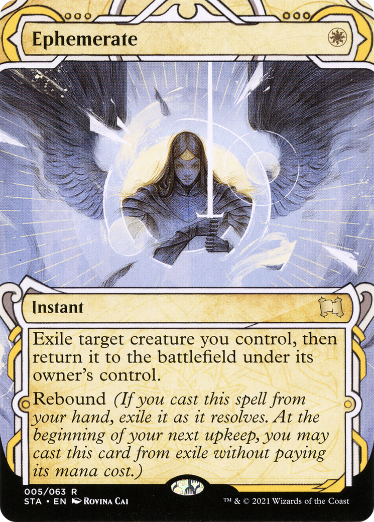 Image of Ephemerate (STA-005) - Strixhaven Mystical Archive: (Showcase) (Borderless) Etched Foil