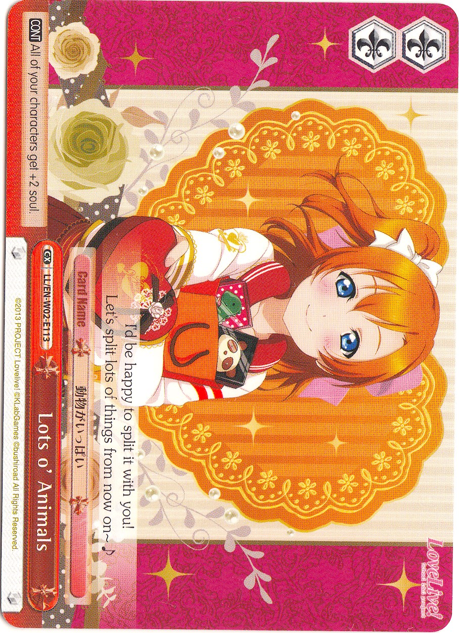 Image of Lots o' Animals (LL/EN-W02-E113 CC) [Love Live! DX Vol.2]