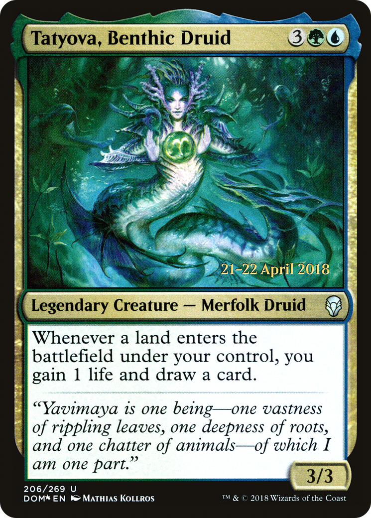 Image of Tatyova, Benthic Druid [Dominaria Prerelease Promos]