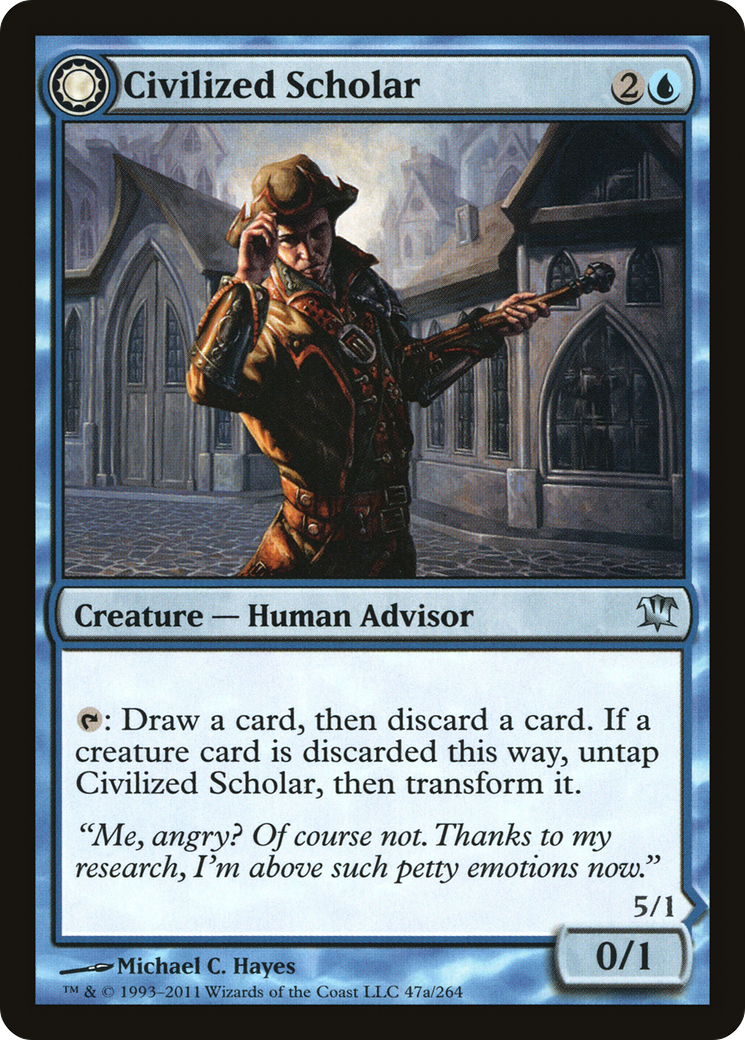 Image of Civilized Scholar // Homicidal Brute [Innistrad]