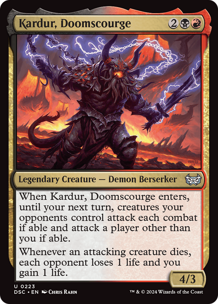 Image of Kardur, Doomscourge [Duskmourn: House of Horror Commander]