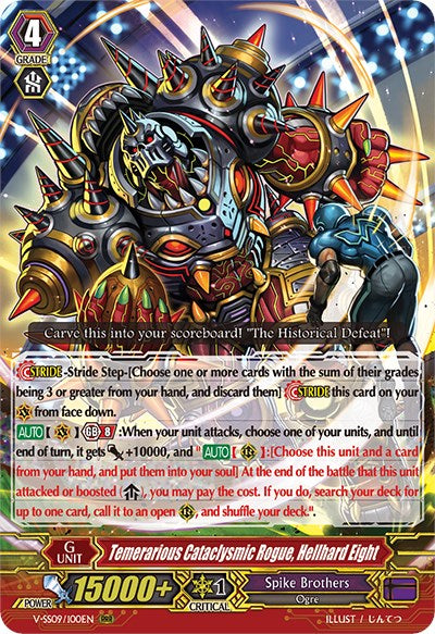 Image of Temerarious Cataclysmic Rogue, Hellhard Eight (V-SS09/100EN) [Revival Selection]