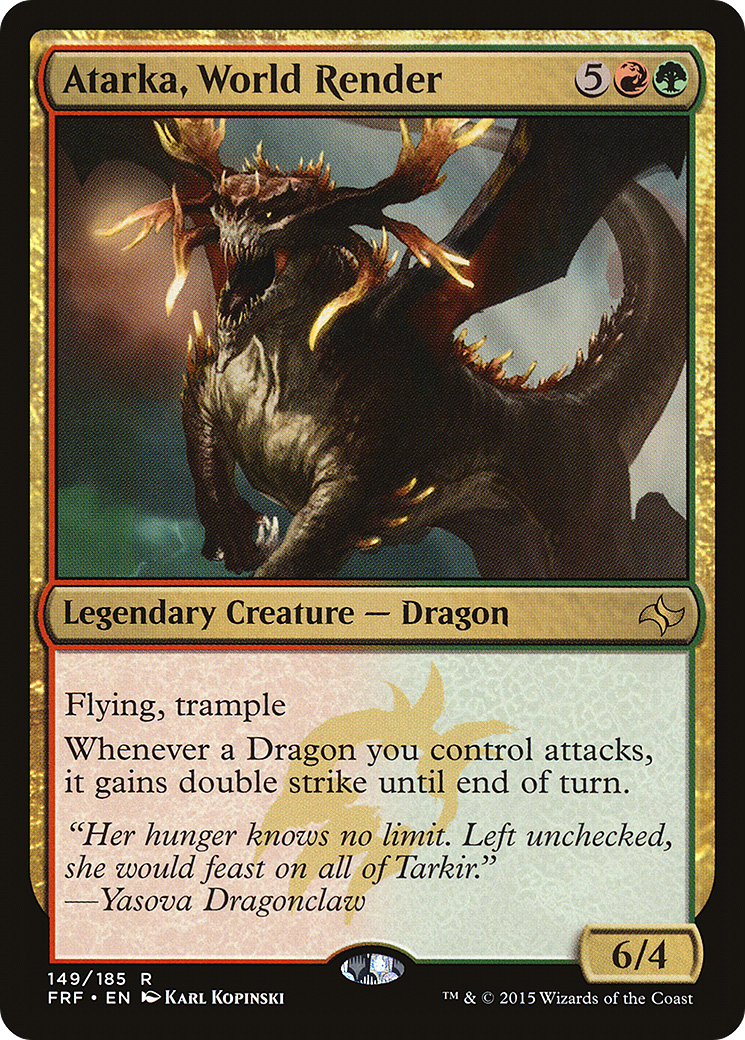 Image of Atarka, World Render [Fate Reforged]
