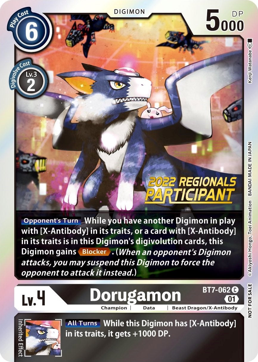 Image of Dorugamon [BT7-062] (2022 Championship Offline Regional) (Online Participant) [Next Adventure Promos]