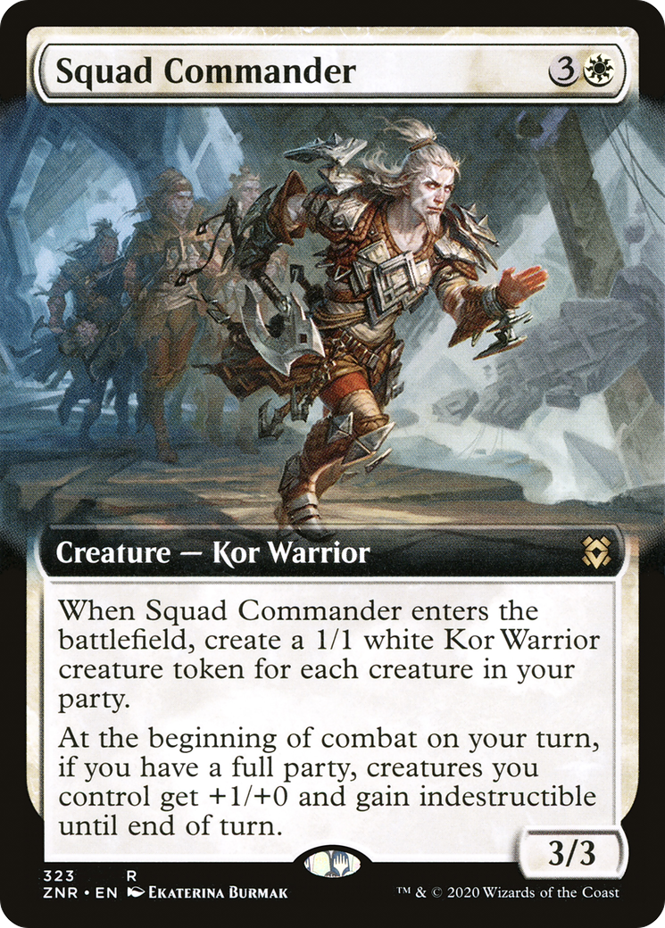 Image of Squad Commander (Extended Art) [Zendikar Rising]
