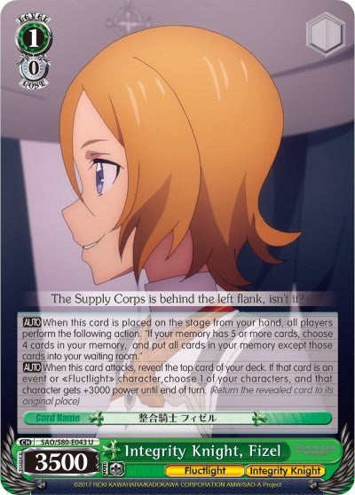 Image of Integrity Knight, Fizel (SAO/S80-E043 U) [Sword Art Online -Alicization- Vol.2]