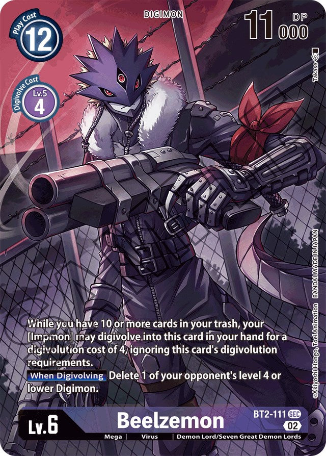 Image of Beelzemon [BT2-111] (Alternate Art) [Starter Deck: Beelzemon Advanced Deck Set]