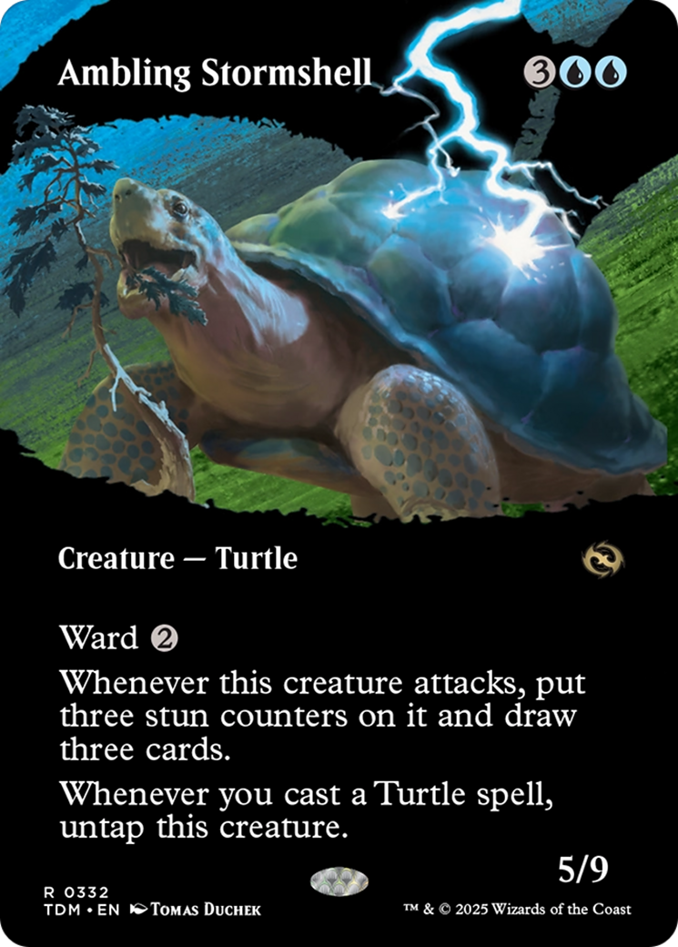 Image of Ambling Stormshell (Borderless) [Tarkir: Dragonstorm]