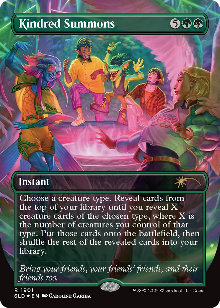 Image of Kindred Summons (Double Rainbow Foil) [Secret Lair Drop Series]
