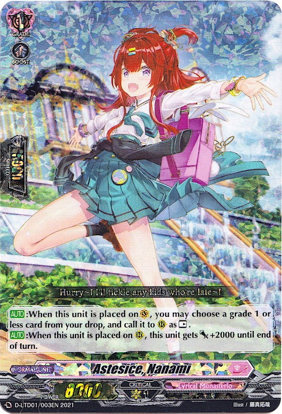 Image of Astesice, Nanami (Parallel Foil) (D-LTD01/003EN) [Ahoy! Lyrical Monasterio!]