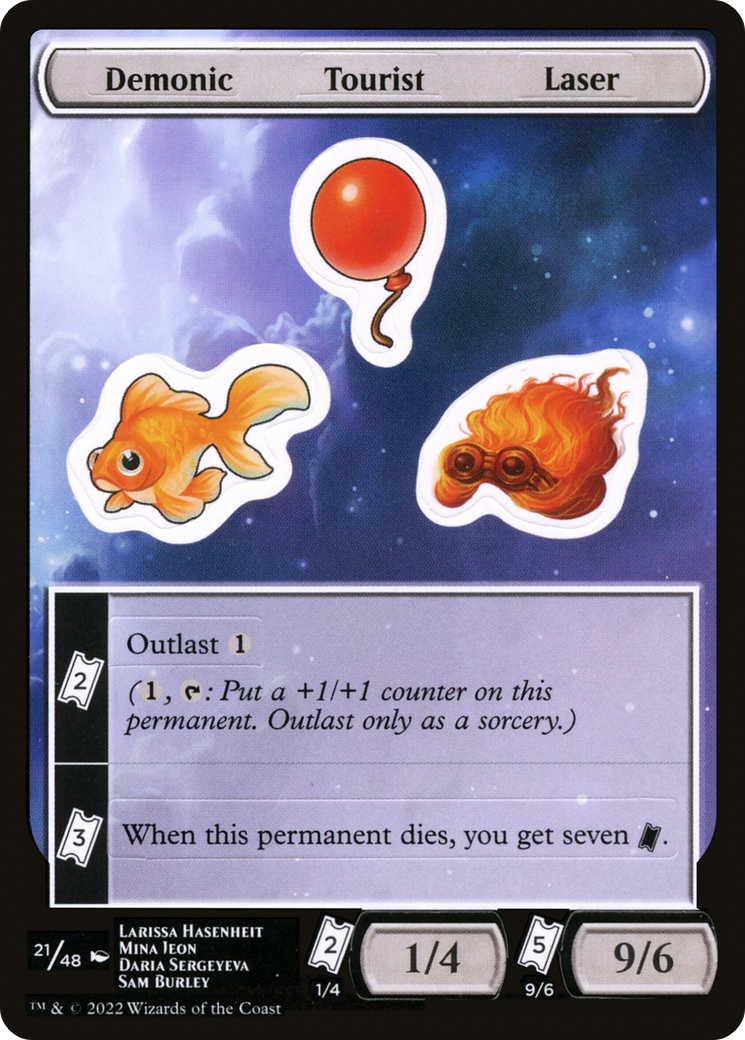 Image of Demonic Tourist Laser [Unfinity Stickers]