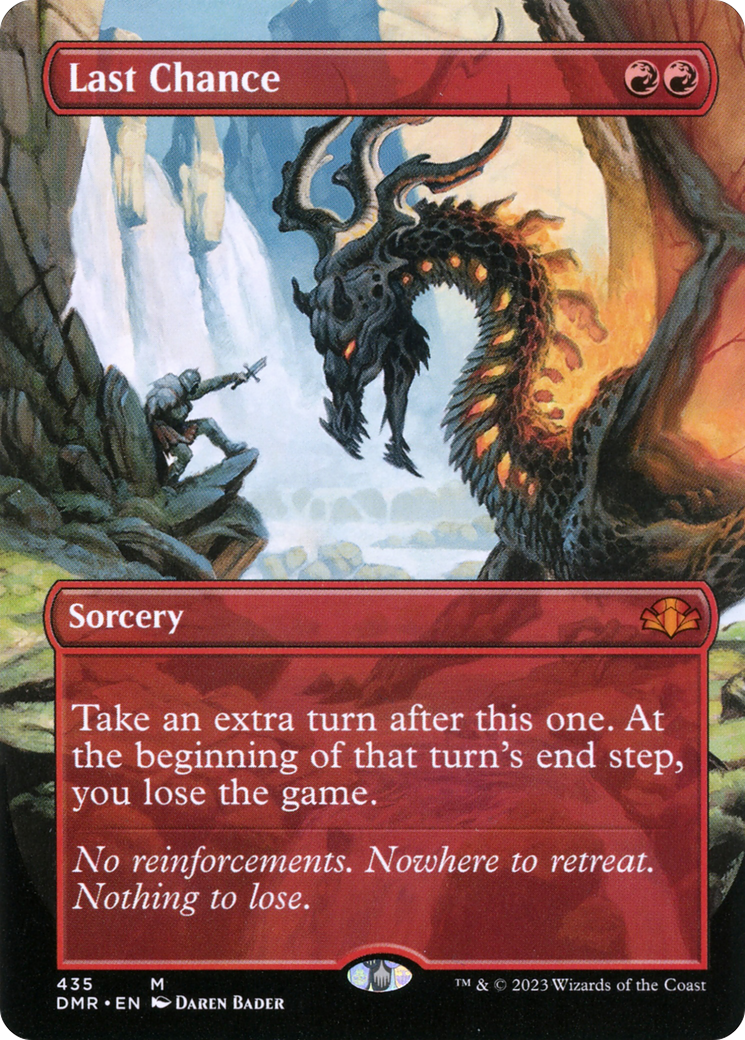 Image of Last Chance (Borderless Alternate Art) [Dominaria Remastered]