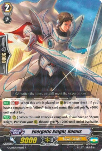 Image of Energetic Knight, Romus (G-CHB01/025EN) [TRY3 NEXT]