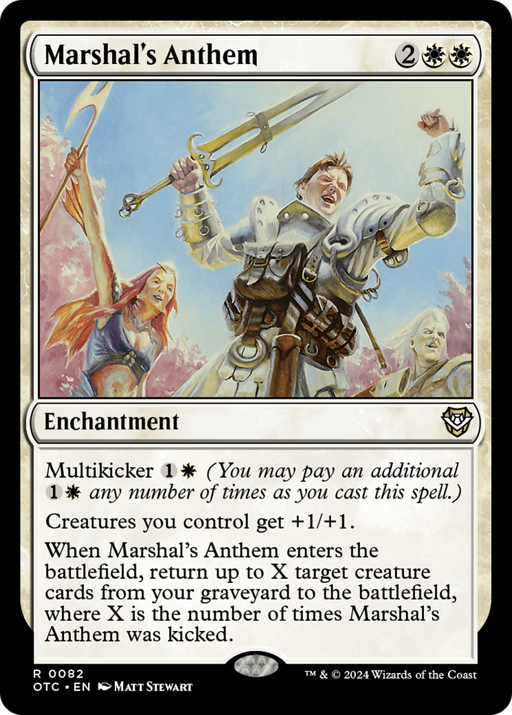 Image of Marshal's Anthem [Outlaws of Thunder Junction Commander]