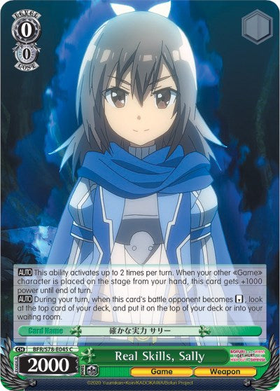 Image of Real Skills, Sally (BFR/S78-E045 C) [BOFURI: I Don't Want to Get Hurt, so I'll Max Out My Defense]