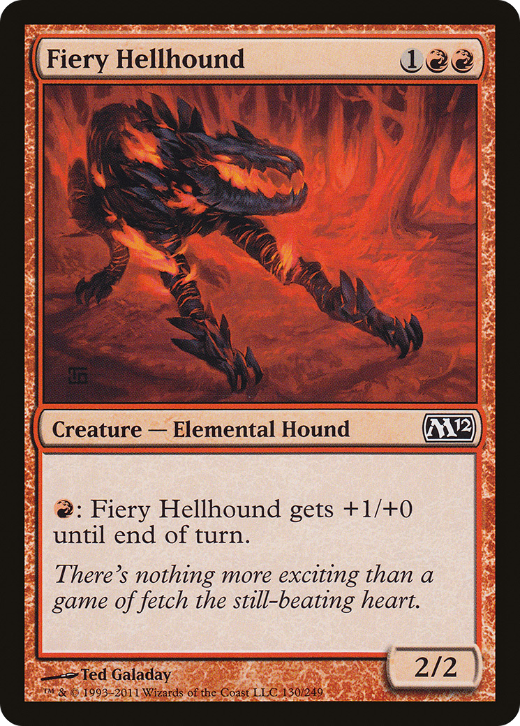 Image of Fiery Hellhound [Magic 2012]
