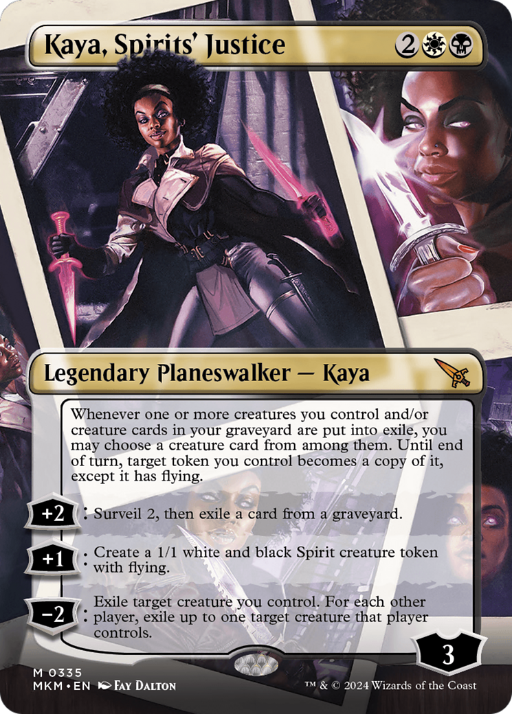 Image of Kaya, Spirits' Justice (Borderless) [Murders at Karlov Manor]