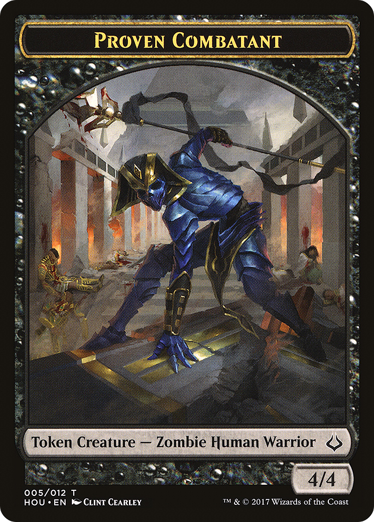 Image of Proven Combatant Token [Hour of Devastation Tokens]