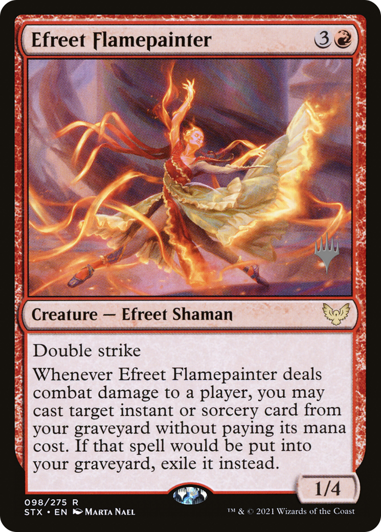 Image of Efreet Flamepainter (Promo Pack) [Strixhaven: School of Mages Promos]