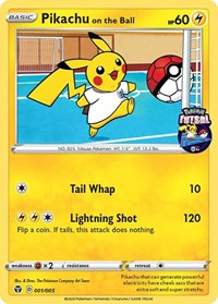 Image of Pikachu on the Ball (001/005) [Miscellaneous Cards]