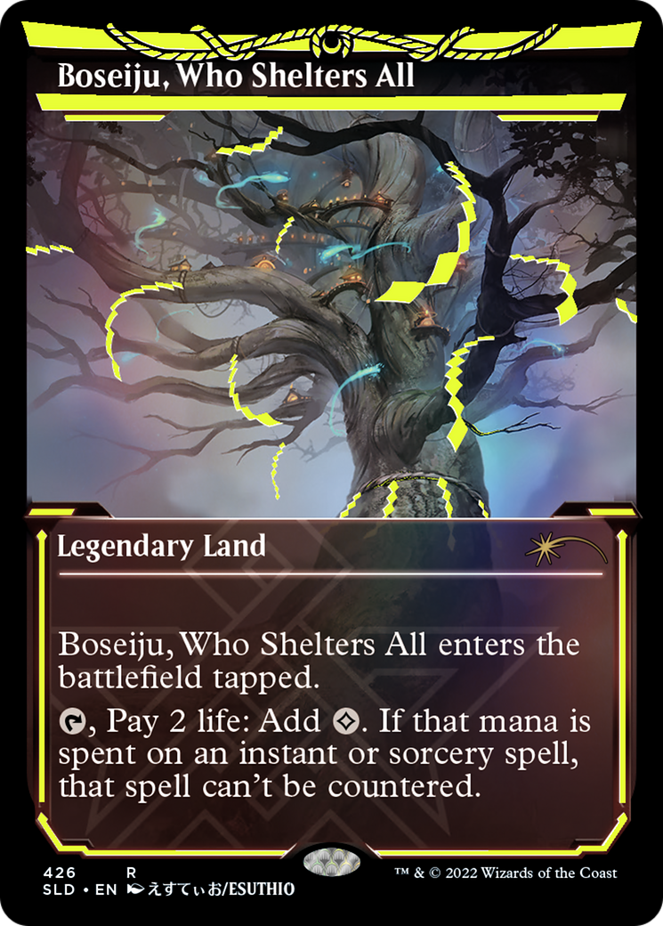Image of Boseiju, Who Shelters All (Neon Ink Yellow) [Secret Lair Drop Series]