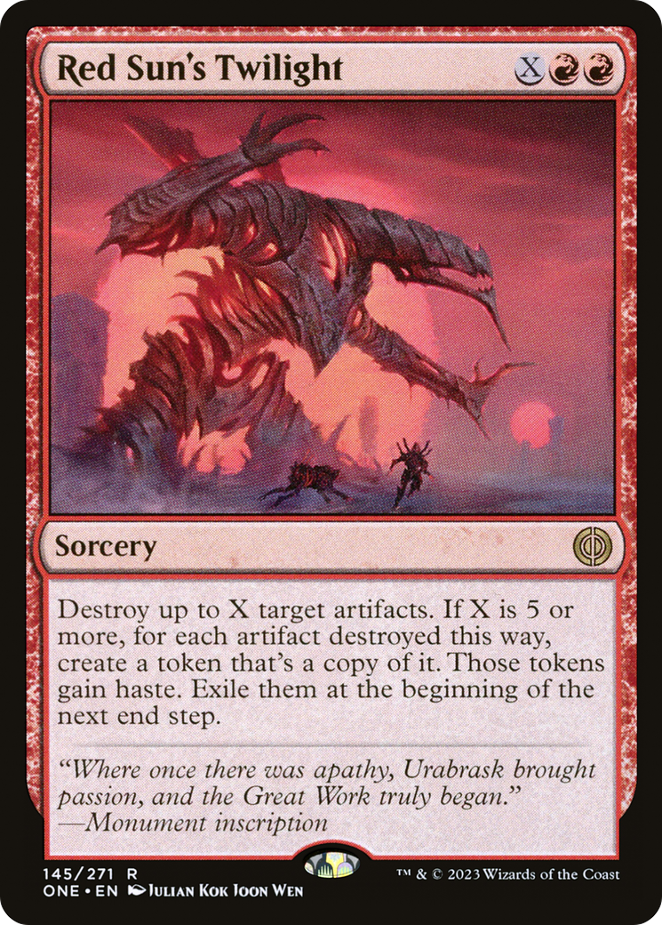 Image of Red Sun's Twilight [Phyrexia: All Will Be One]